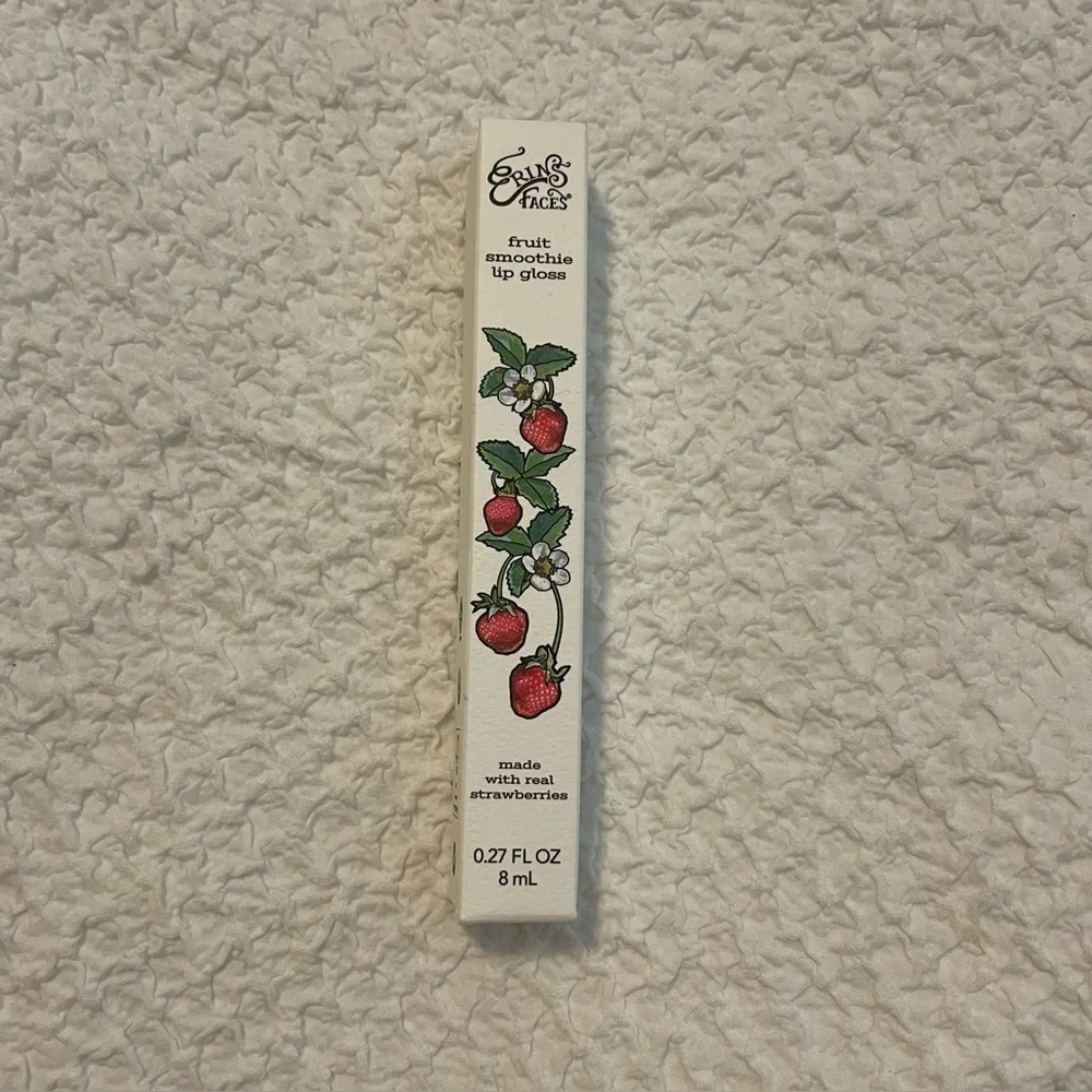 NIB Erin’s Faces Sonata Fruit Smoothie Lip Gloss Pinky Brown